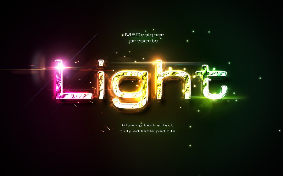 glowing text effect after effects free download